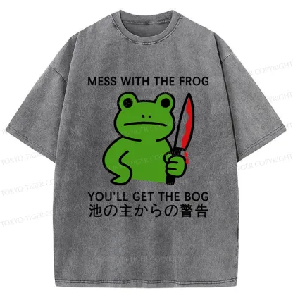 Tokyo-Tiger Don't Mess With The Frog Washed T-Shirt