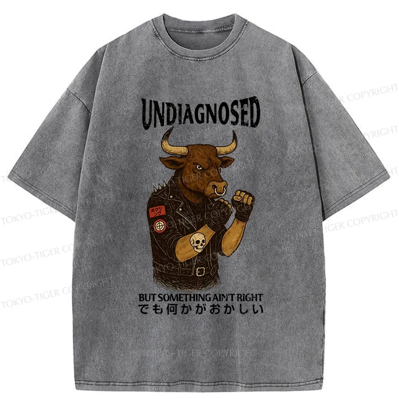 Tokyo-Tiger Undiagnosed But Something Ain't Right Washed T-Shirt