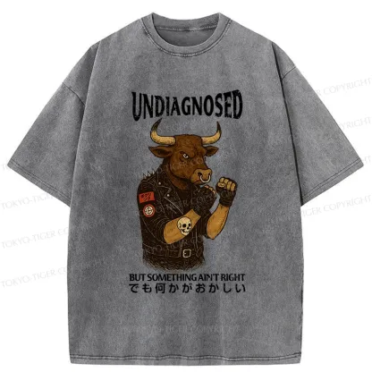 Tokyo-Tiger Undiagnosed But Something Ain't Right Washed T-Shirt
