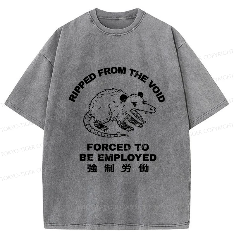 Tokyo-Tiger Forced Labor Possum Washed T-Shirt