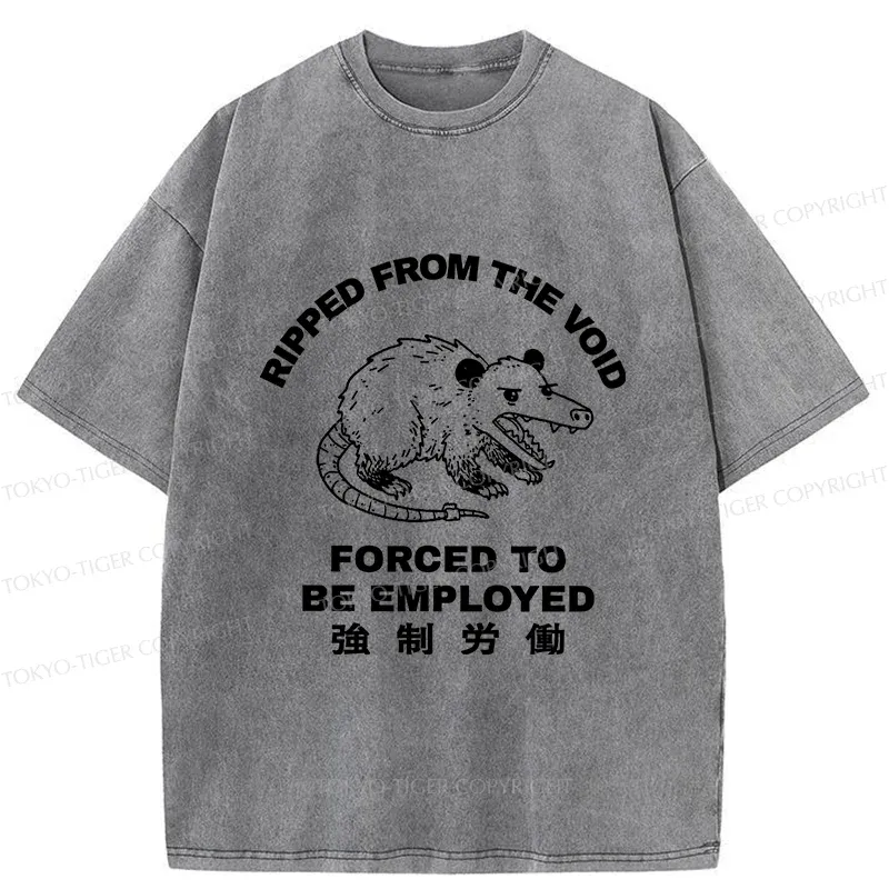Tokyo-Tiger Forced Labor Possum Washed T-Shirt