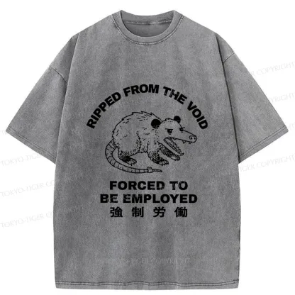 Tokyo-Tiger Forced Labor Possum Washed T-Shirt