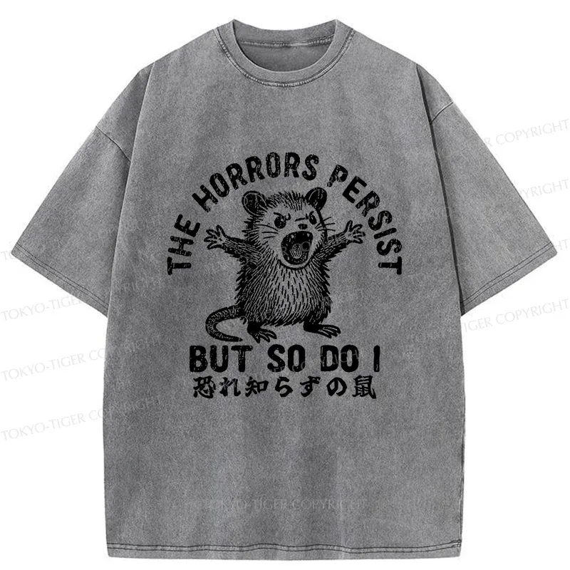 Tokyo-Tiger Fearless Opossum Washed T-Shirt