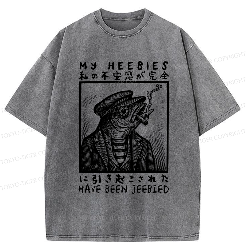 Tokyo-Tiger My Heebies Have Been Jeebied Washed T-Shirt