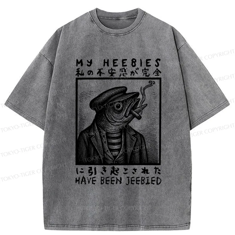 Tokyo-Tiger My Heebies Have Been Jeebied Washed T-Shirt