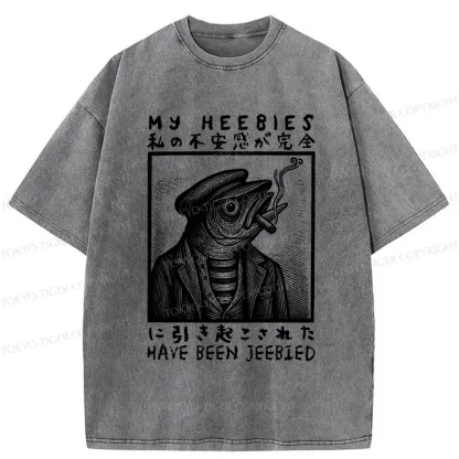 Tokyo-Tiger My Heebies Have Been Jeebied Washed T-Shirt