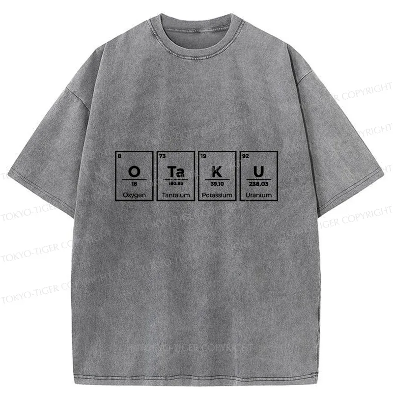 Tokyo-Tiger OTAKU Element Table Washed T-Shirt