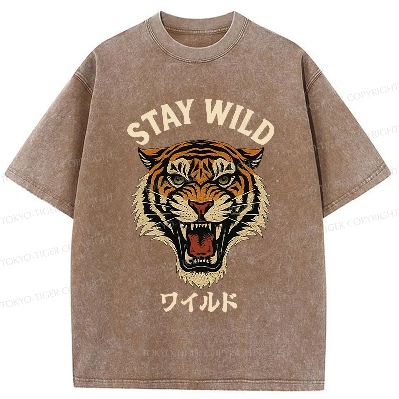 Tokyo-Tiger Wild Tiger Washed T-Shirt