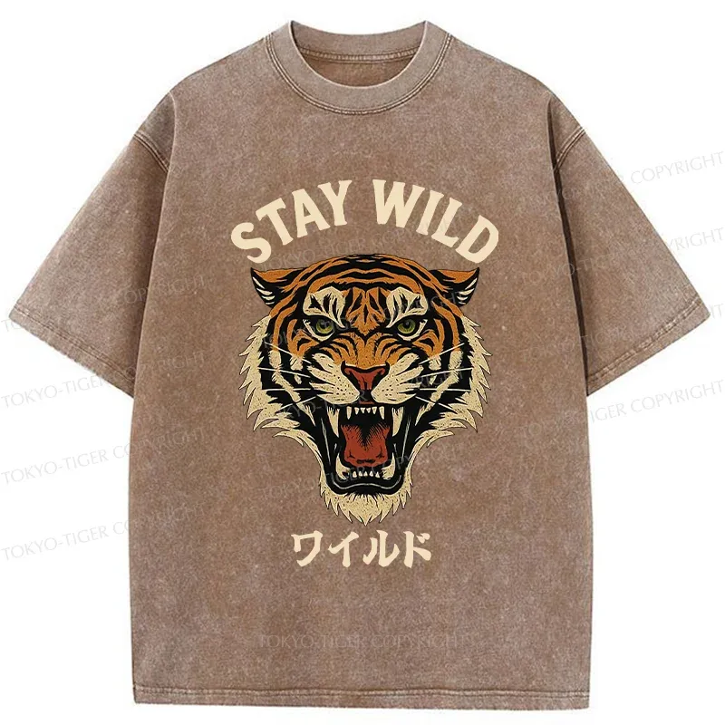 Tokyo-Tiger Wild Tiger Washed T-Shirt
