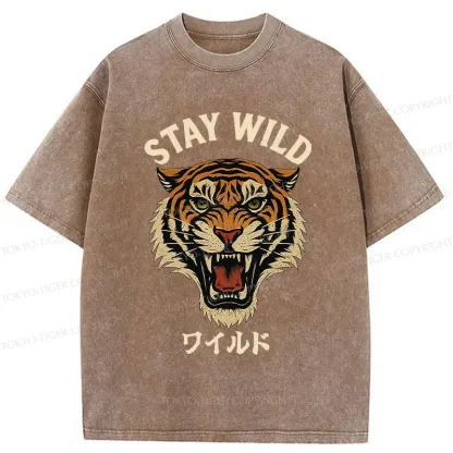 Tokyo-Tiger Wild Tiger Washed T-Shirt