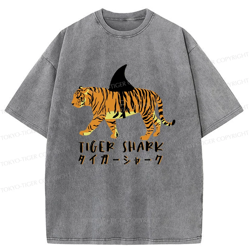 Tokyo-Tiger Funny Tiger Joke Washed T-Shirt