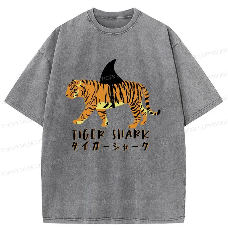 Tokyo-Tiger Funny Tiger Joke Washed T-Shirt