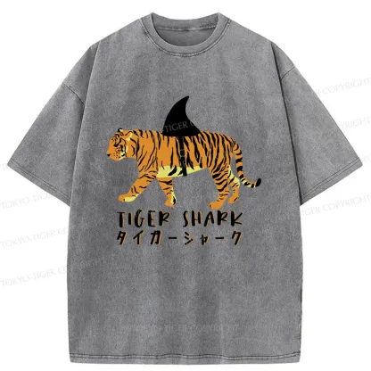 Tokyo-Tiger Funny Tiger Joke Washed T-Shirt