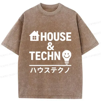 Tokyo-Tiger Tech House Washed T-Shirt