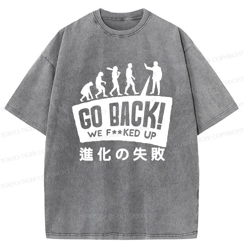 Tokyo-Tiger Evolutionary Failure Washed T-Shirt