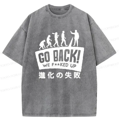 Tokyo-Tiger Evolutionary Failure Washed T-Shirt