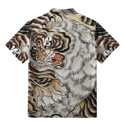 Tokyo-Tiger Fierce Tiger Roar Button-up Shirt