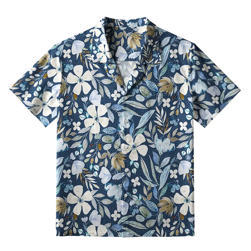 Tokyo-Tiger Colorful Floral Fantasy Aloha Hawaiian Shirt
