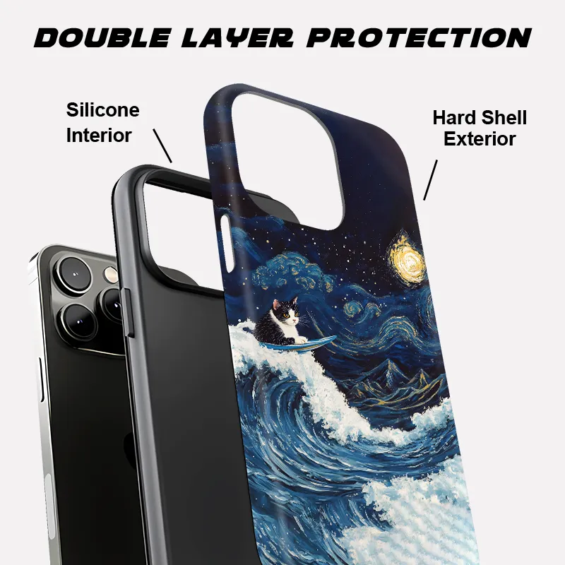 Tokyo-Tiger The Great Wave Off Cat Phone Case