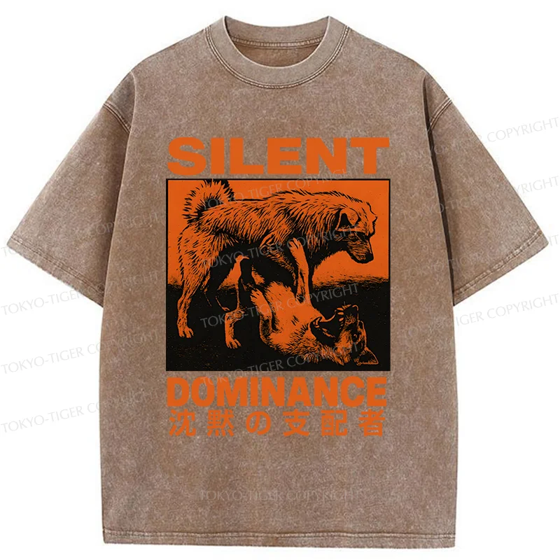 Tokyo-TigerSilent Dog King Washed T-Shirt