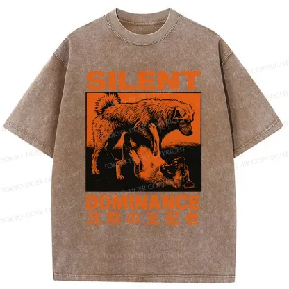 Tokyo-TigerSilent Dog King Washed T-Shirt