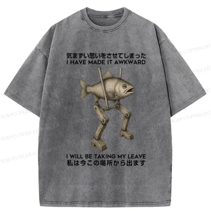 Tokyo-Tiger I Have Made It Awkward Washed T-Shirt