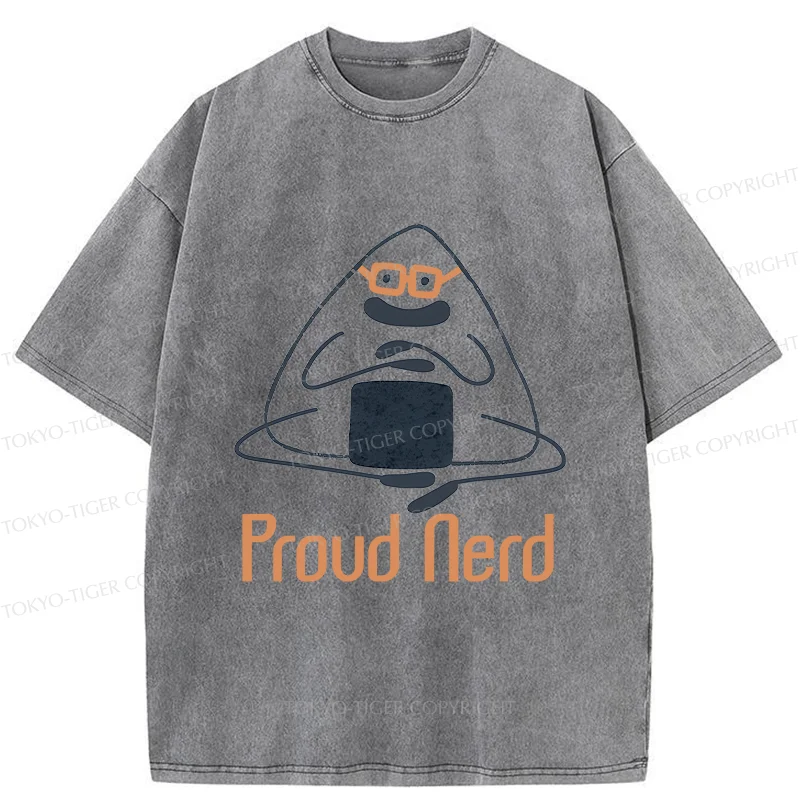 Tokyo-Tiger Onigiri Nerd Washed T-Shirt