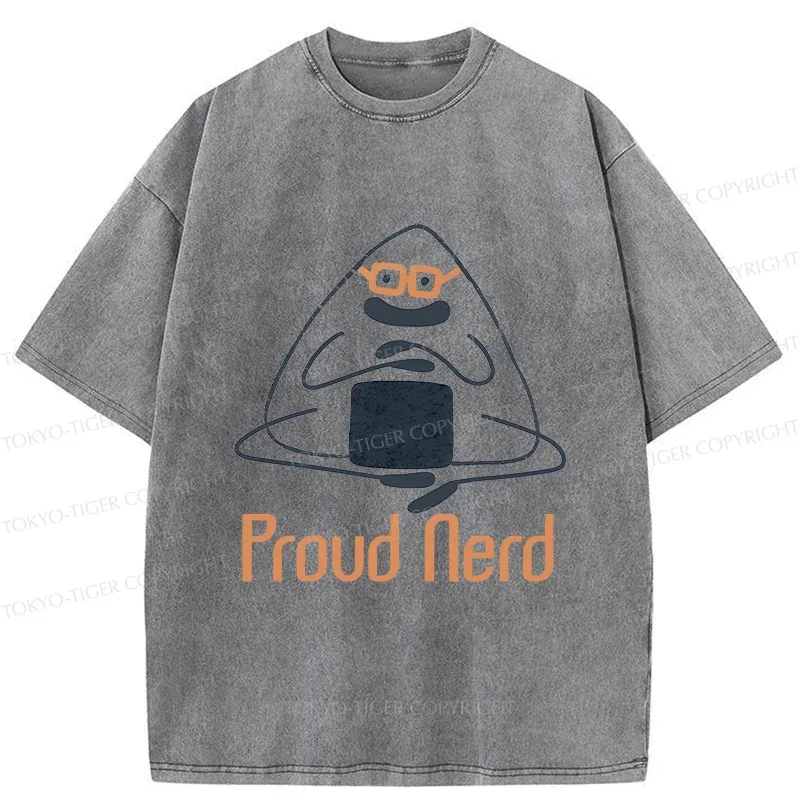 Tokyo-Tiger Onigiri Nerd Washed T-Shirt