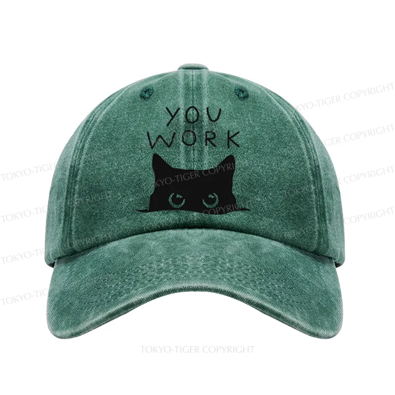 Tokyo-Tiger A Cat That Spies Washed Cap