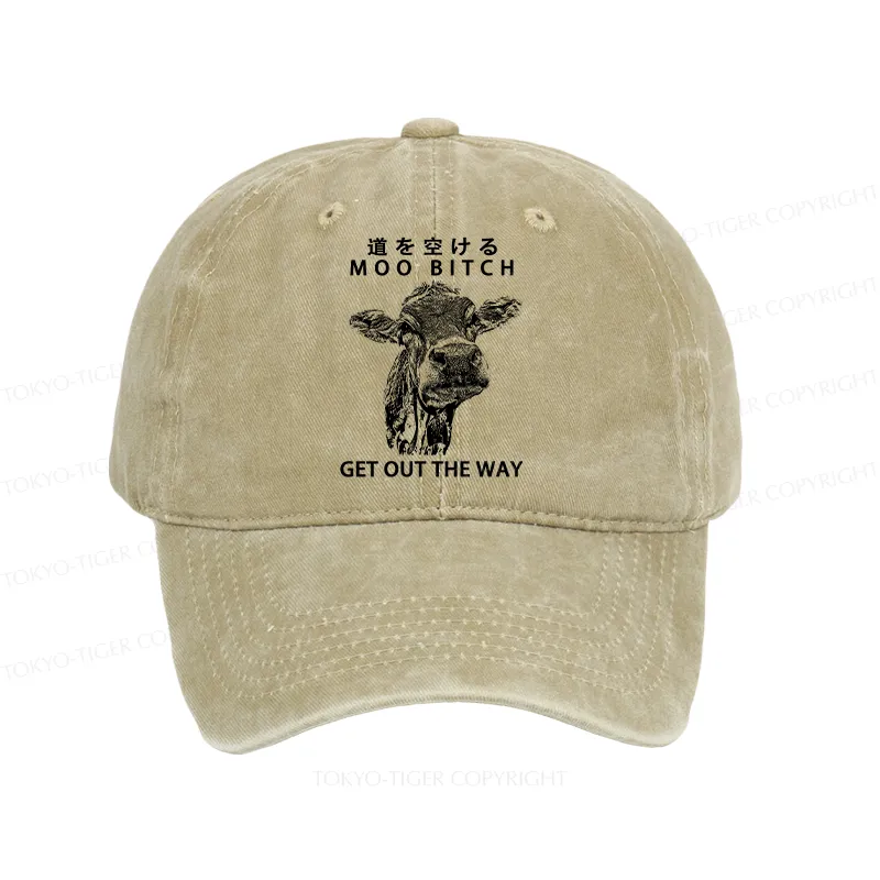 Tokyo-Tiger Funny Cow Washed Cap Sale