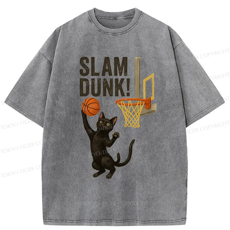 Tokyo-Tiger Black Cat Is Shooting Washed T-Shirt