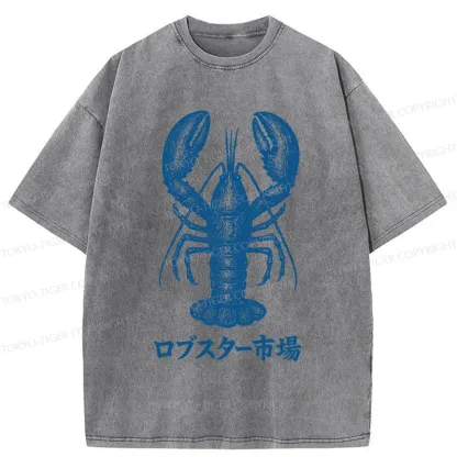 Tokyo-Tiger Lobster Market Washed T-Shirt