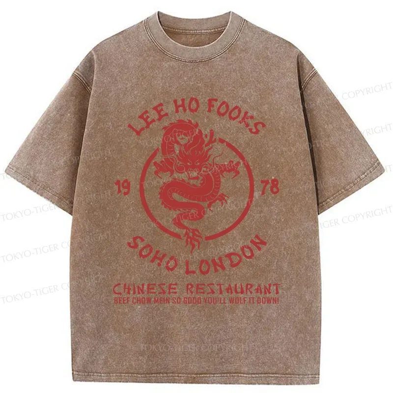 Tokyo-Tiger Chinese Restaurant Washed T-Shirt