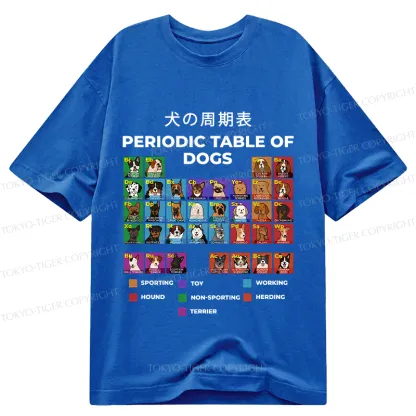 Tokyo-Tiger Periodic Table Of Dogs Classic T-Shirt