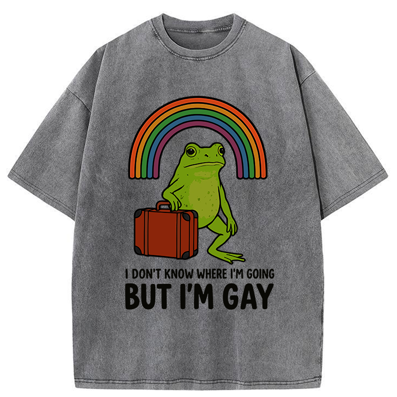 Tokyo-Tiger I Dont Know Frog Washed T-Shirt