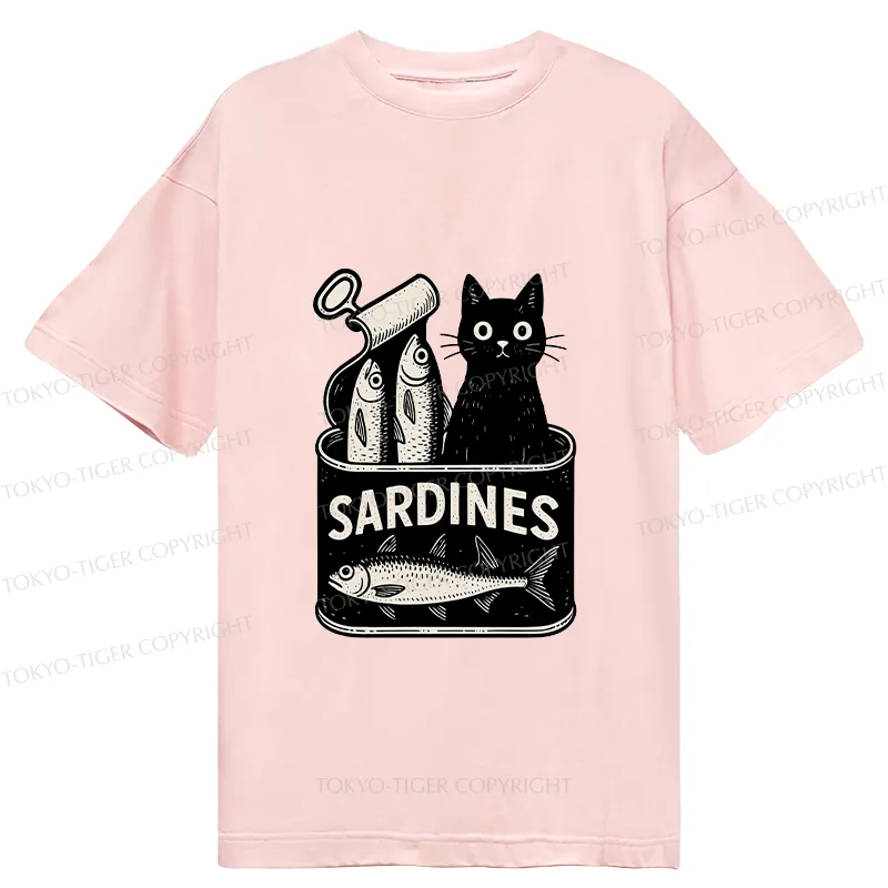 Tokyo-Tiger Cat And Canned Fish Classic T-Shirt