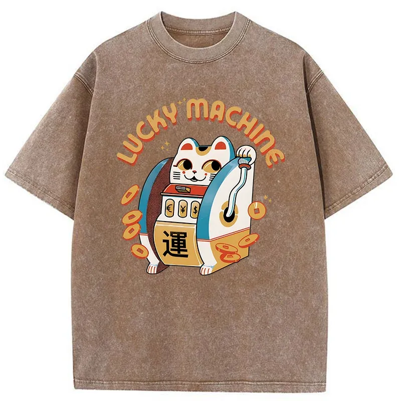 Tokyo-Tiger Lucky Machine Japan Washed T-Shirt