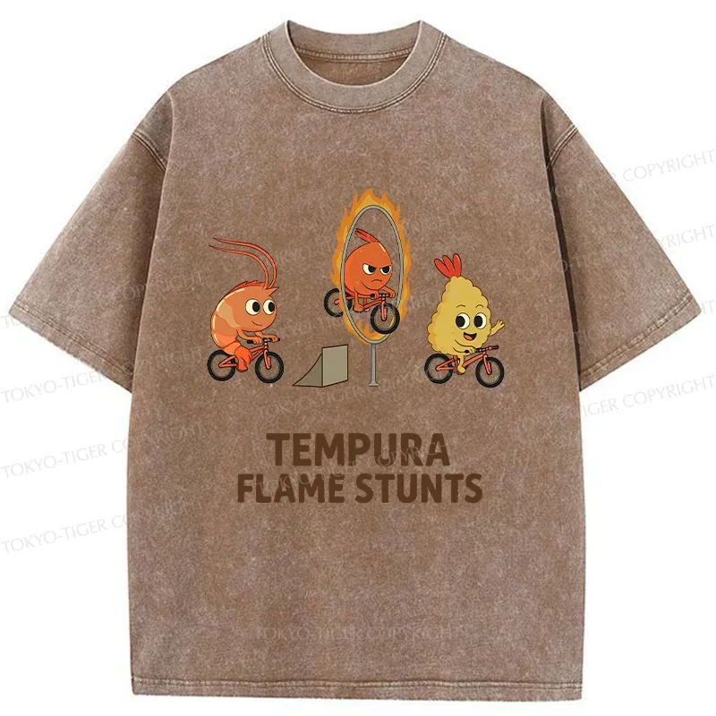 Tokyo-Tiger Tempura Acrobatic Washed T-Shirt