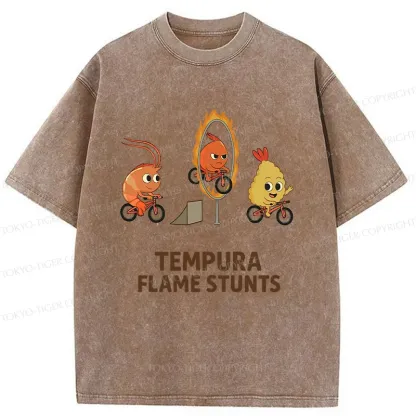 Tokyo-Tiger Tempura Acrobatic Washed T-Shirt