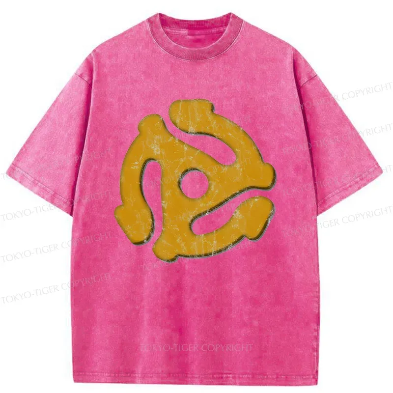 Tokyo-Tiger Record Adapter Washed T-Shirt