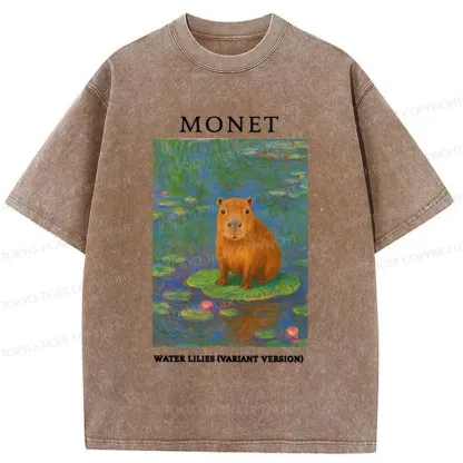 Tokyo-Tiger Monet's Capybara Washed T-Shirt