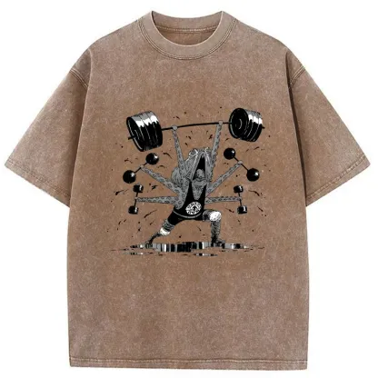 Tokyo-Tiger Octopus Is Working Hard Washed T-Shirt
