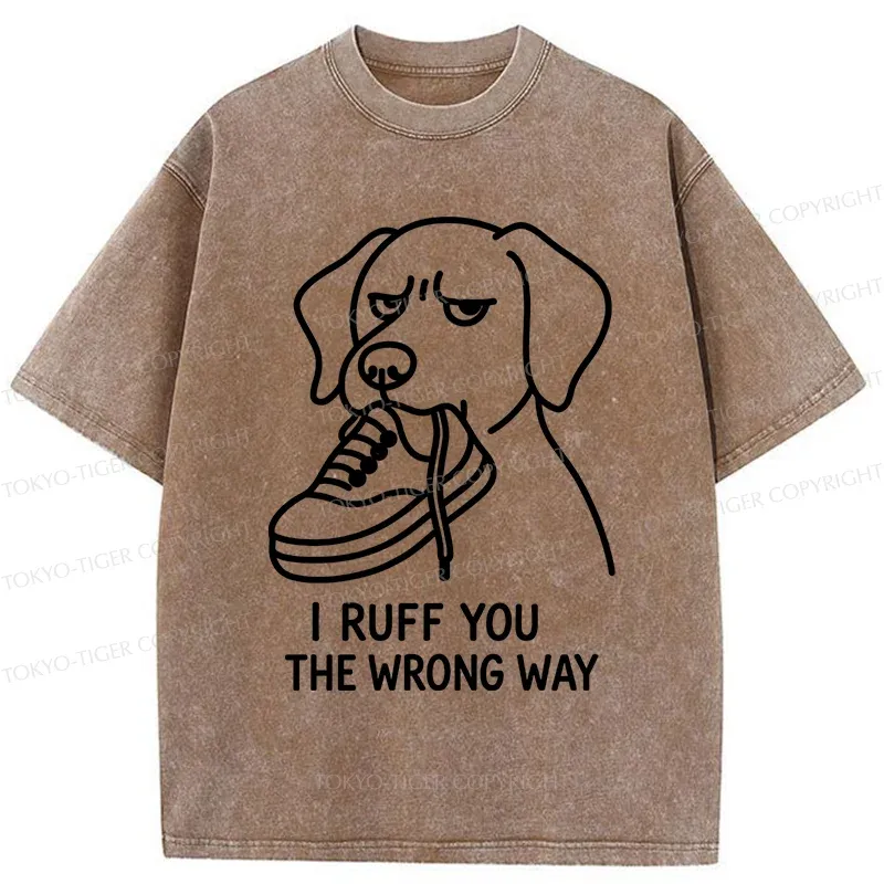 Tokyo-Tiger Dog's Accidental Mistake Washed T-Shirt