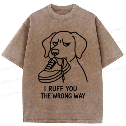 Tokyo-Tiger Dog's Accidental Mistake Washed T-Shirt