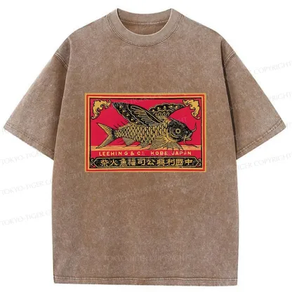 Tokyo-Tiger Flying Fish Washed T-Shirt