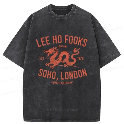 Tokyo-Tiger Delicious Chinese Restaurant Washed T-Shirt