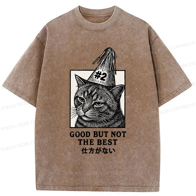 Tokyo-Tiger Second Place Cat Washed T-Shirt