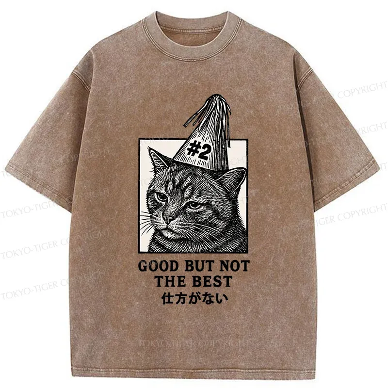 Tokyo-Tiger Second Place Cat Washed T-Shirt