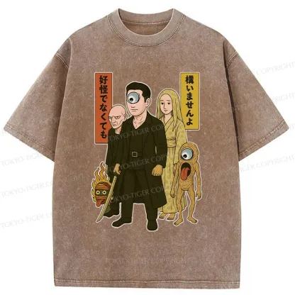 Tokyo-Tiger Monster Organization Washed T-Shirt