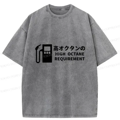 Tokyo-Tiger High Octane Requirement Washed T-Shirt